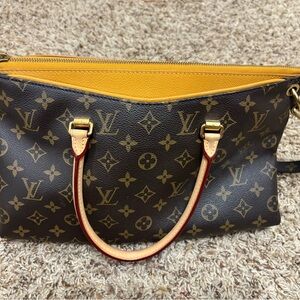 Louis Vuitton Brown and Gold Monogram Shoulder Bag